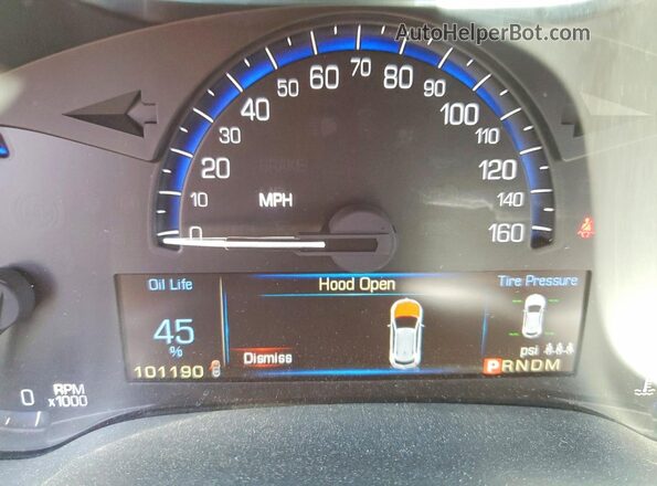 3GYFNCE32GS550166 2016 CADILLAC SRX Black Instrument cluster view