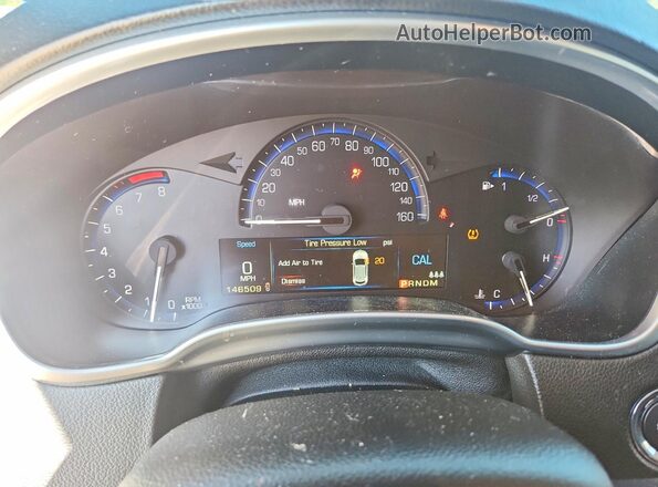 3GYFNCE32GS561393 2016 CADILLAC SRX Black Вид щитка приладів
