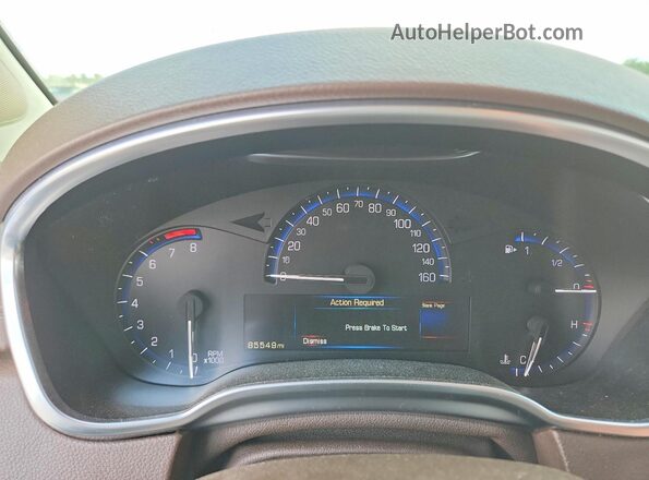 3GYFNCE35GS551523 2016 CADILLAC SRX White ხელსაწყოთა პანელის ხედი