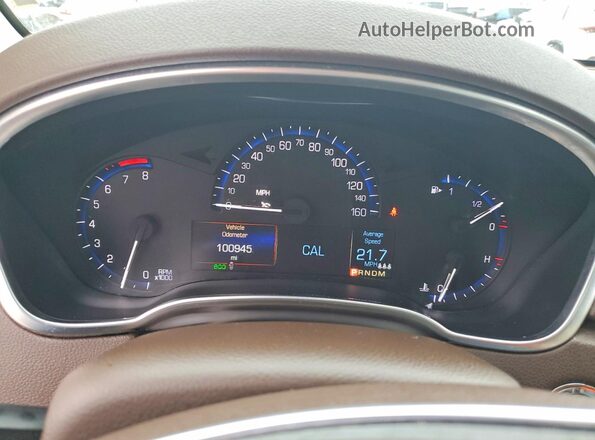 3GYFNCE38GS547031 2016 CADILLAC SRX Белый Вид щитка приборов