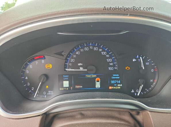 3GYFNDE31GS546762 2016 CADILLAC SRX White Instrument cluster view