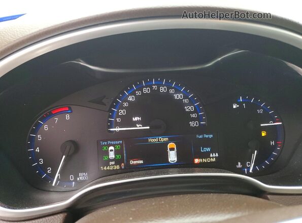 3GYFNDE33GS516257 2016 CADILLAC SRX White Vista del cuadro de instrumentos