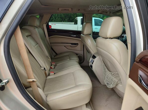 3GYFNDE39GS525450 2016 CADILLAC SRX Tan უკანა სავარძლების ხედი