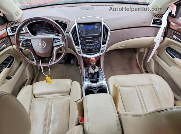 3GYFNDE39GS568329 2016 CADILLAC SRX Burgundy Առջևի վահանակի տեսք