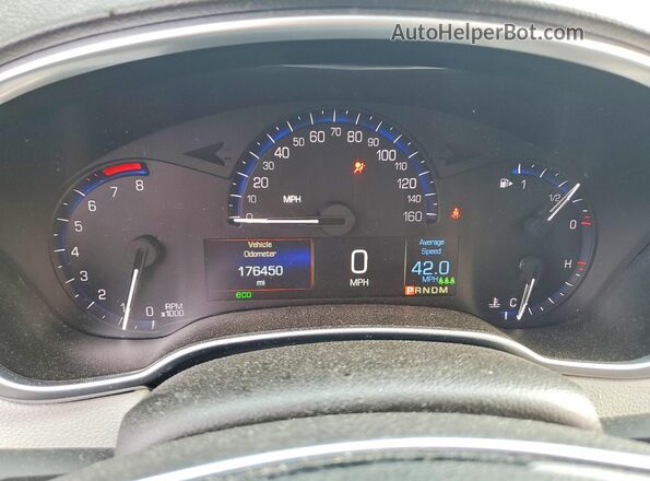 3GYFNEE32GS573569 2016 CADILLAC SRX Silver Սարքավորումների վահանակի տեսք