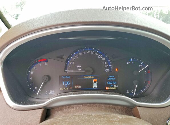 3GYFNEE34GS509582 2016 CADILLAC SRX Brown Սարքավորումների վահանակի տեսք