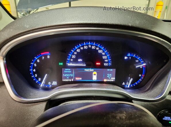 3GYFNEE34GS540928 2016 CADILLAC SRX Blue Instrument cluster view