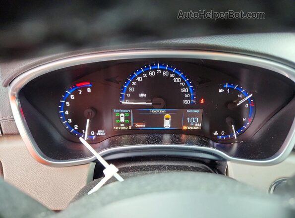 3GYFNEE36GS559738 2016 CADILLAC SRX Charcoal Instrument cluster view