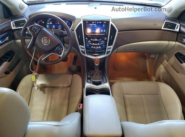 3GYFNEE38GS507222 2016 CADILLAC SRX Cream Widok deski rozdzielczej