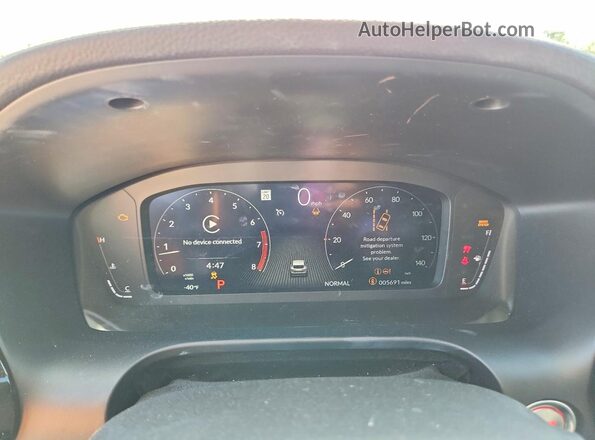 3HDSA1H30SM708001 2025 ACURA ADX White Vista del cuadro de instrumentos