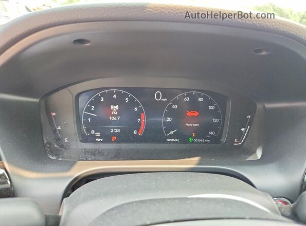 3HDSA2H35SM708209 2025 ACURA ADX White ხელსაწყოთა პანელის ხედი