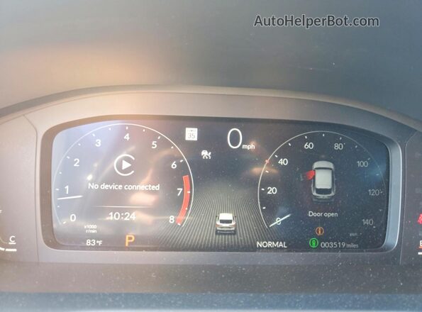 3HDSA2H38SM706258 2025 ACURA ADX Gray Vista del cuadro de instrumentos