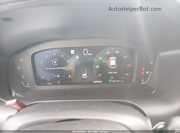 3HDSA2H53SM700496 2025 ACURA ADX Gray უკანა სავარძლების ხედი