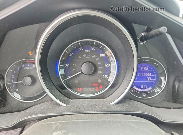 3HGGK5G52HM700555 2017 HONDA FIT Gray Widok zestawu wskaźników