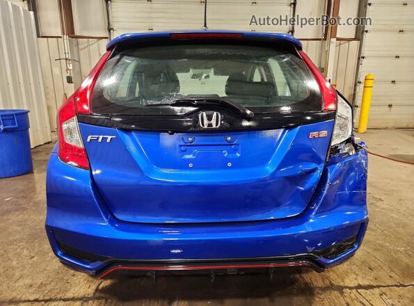 3HGGK5G68JM716984 2018 HONDA FIT Blue Вид ззаду