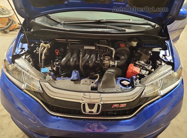 3HGGK5G68JM716984 2018 HONDA FIT Blue Вид задньої частини салону