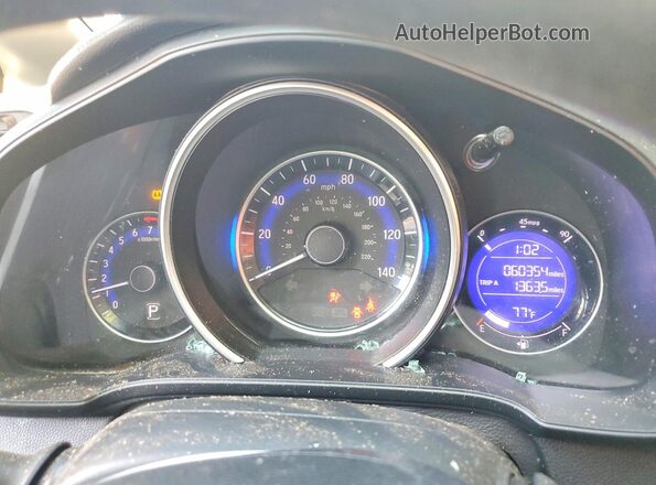 3HGGK5H40KM722325 2019 HONDA FIT Silver Вид щитка приладів