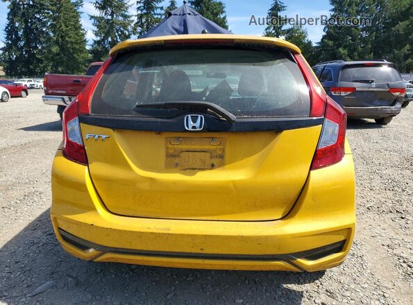 3HGGK5H41KM725802 2019 HONDA FIT Yellow Вид ззаду