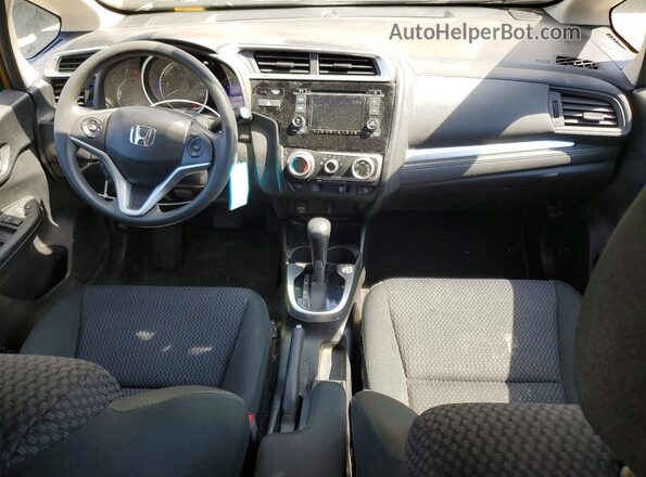 3HGGK5H41KM725802 2019 HONDA FIT Yellow Вид панелі приладів