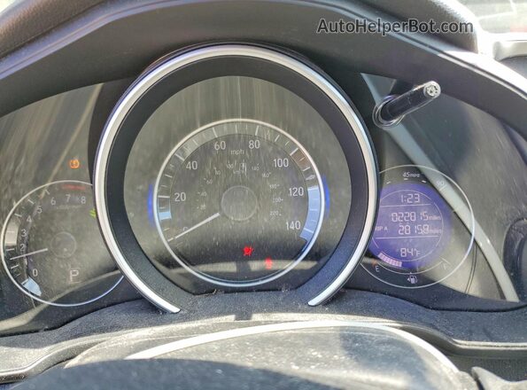 3HGGK5H41KM725802 2019 HONDA FIT Yellow Вид щитка приладів