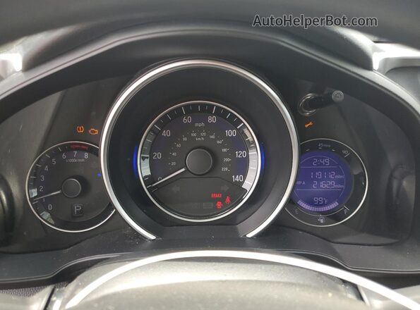 3HGGK5H41KM732345 2019 HONDA FIT Красный Вид щитка приборов