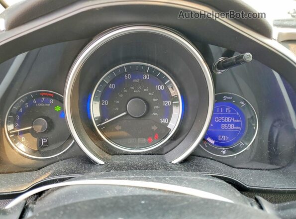 3HGGK5H41LM708533 2020 HONDA FIT Gray ხელსაწყოთა პანელის ხედი