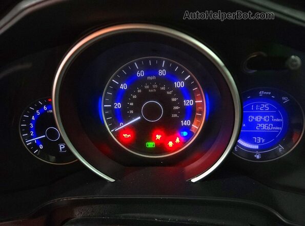 3HGGK5H41LM717541 2020 HONDA FIT White Вид щитка приладів