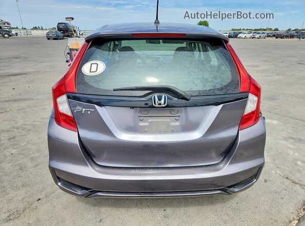 3HGGK5H44KM730119 2019 HONDA FIT Gray Rear view
