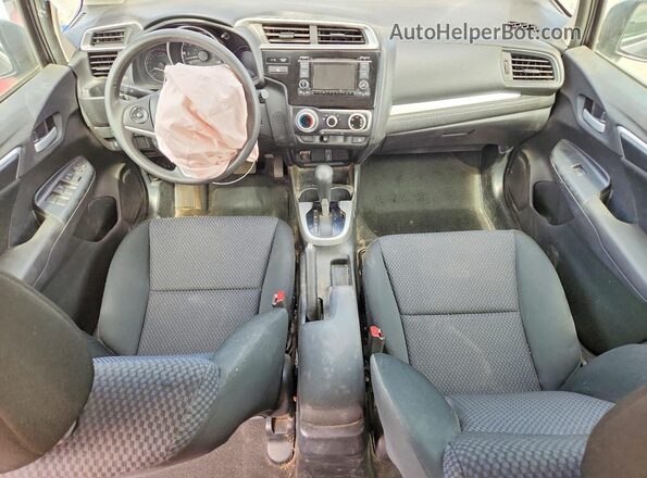 3HGGK5H44KM730119 2019 HONDA FIT Gray Dashboard view