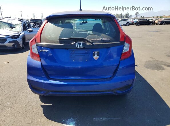 3HGGK5H45KM732218 2019 HONDA FIT Синий Вид сзади