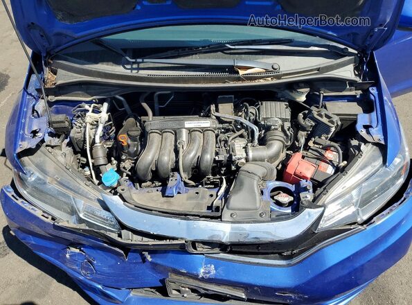 3HGGK5H45KM732218 2019 HONDA FIT Синий Вид задней части салона