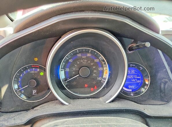 3HGGK5H46KM728808 2019 HONDA FIT Red ხელსაწყოთა პანელის ხედი