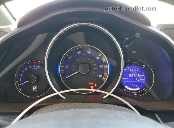3HGGK5H46KM737301 2019 HONDA FIT White Вид щитка приладів