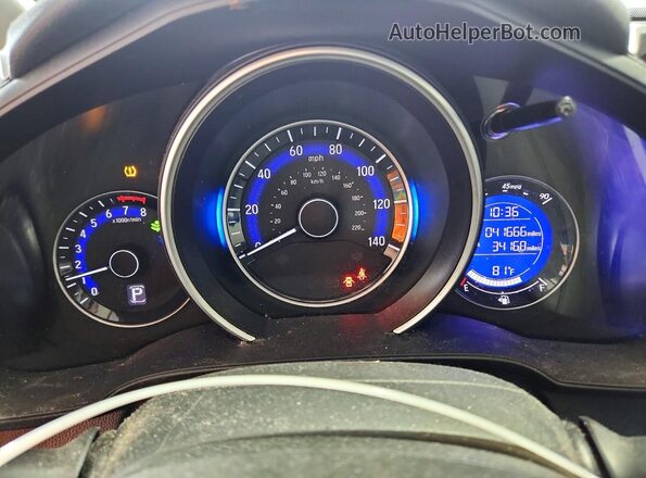 3HGGK5H46LM725599 2020 HONDA FIT Blue Вид щитка приладів