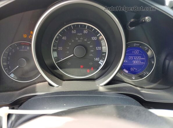 3HGGK5H49LM726018 2020 HONDA FIT Gray Вид щитка приладів