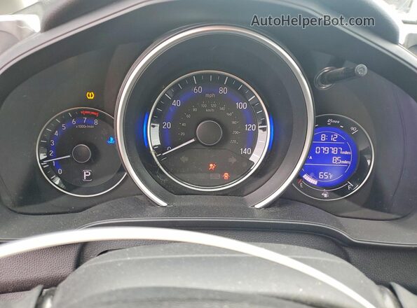 3HGGK5H4XKM705550 2019 HONDA FIT Black Instrument cluster view