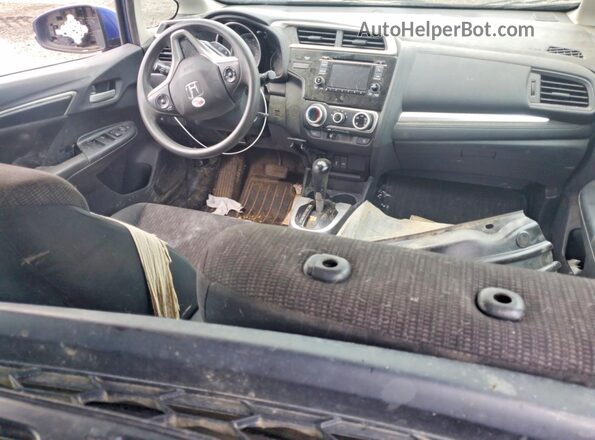 3HGGK5H57HM706883 2017 HONDA FIT Синий Вид панели приборов