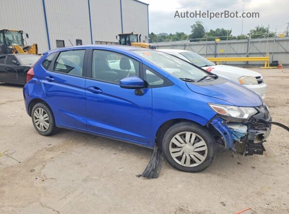 3HGGK5H57HM706883 2017 HONDA FIT Синий Передняя правая четверть