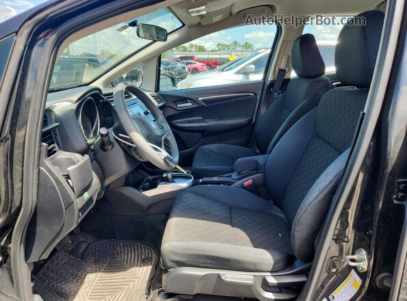3HGGK5H58HM712336 2017 HONDA FIT Black Вид салону спереду