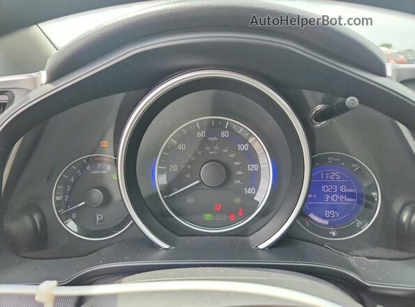3HGGK5H59HM706044 2017 HONDA FIT Gray Widok zestawu wskaźników