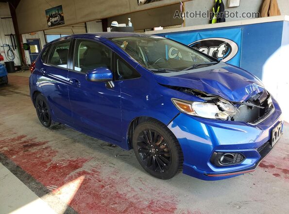 3HGGK5H62JM707728 2018 HONDA FIT Синий Передняя правая четверть