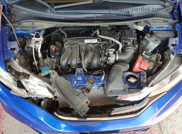 3HGGK5H62JM707728 2018 HONDA FIT Синий Вид задней части салона