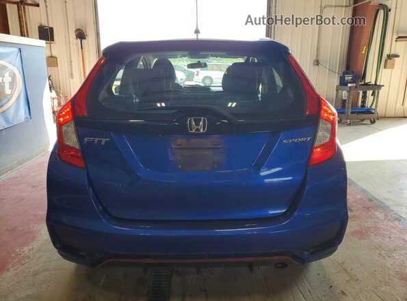 3HGGK5H62JM707728 2018 HONDA FIT Синий Вид сзади