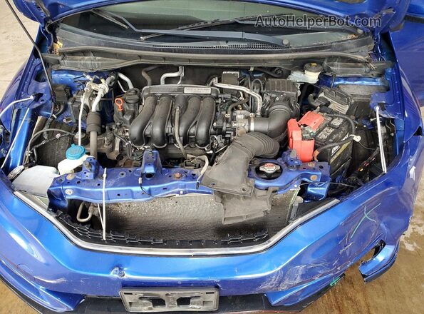 3HGGK5H65KM749344 2019 HONDA FIT Blue ძრავის განყოფილების ხედი