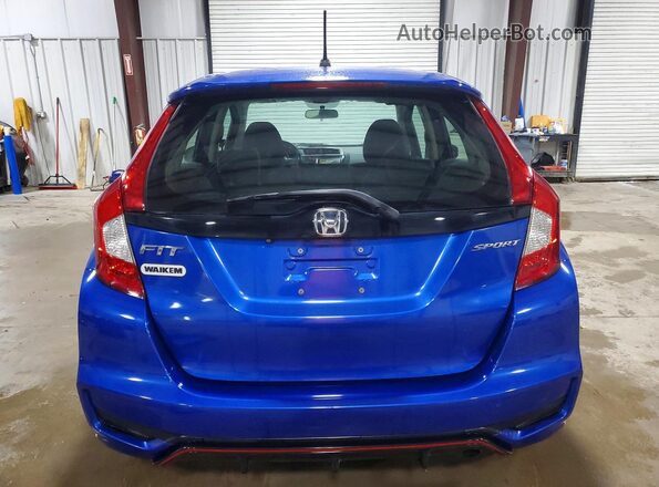 3HGGK5H65KM749344 2019 HONDA FIT Blue უკანა ხედი