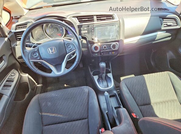 3HGGK5H68JM708270 2018 HONDA FIT Оранжевый Вид панели приборов