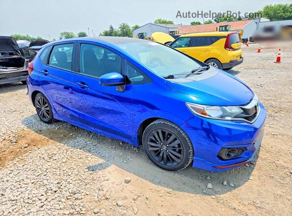 3HGGK5H68JM716692 2018 HONDA FIT Синий Передняя правая четверть