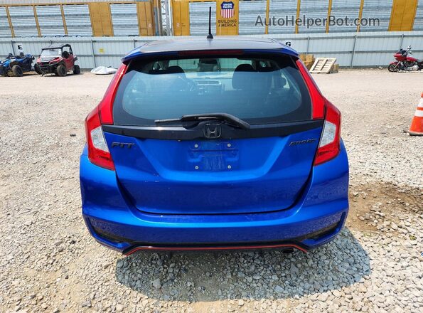 3HGGK5H68JM716692 2018 HONDA FIT Синий Вид сзади