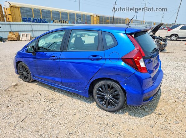 3HGGK5H68JM716692 2018 HONDA FIT Синий Задняя левая четверть