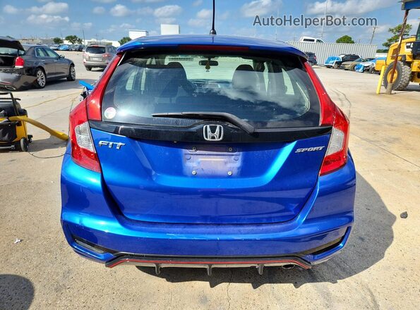 3HGGK5H69JM724817 2018 HONDA FIT Blue უკანა ხედი